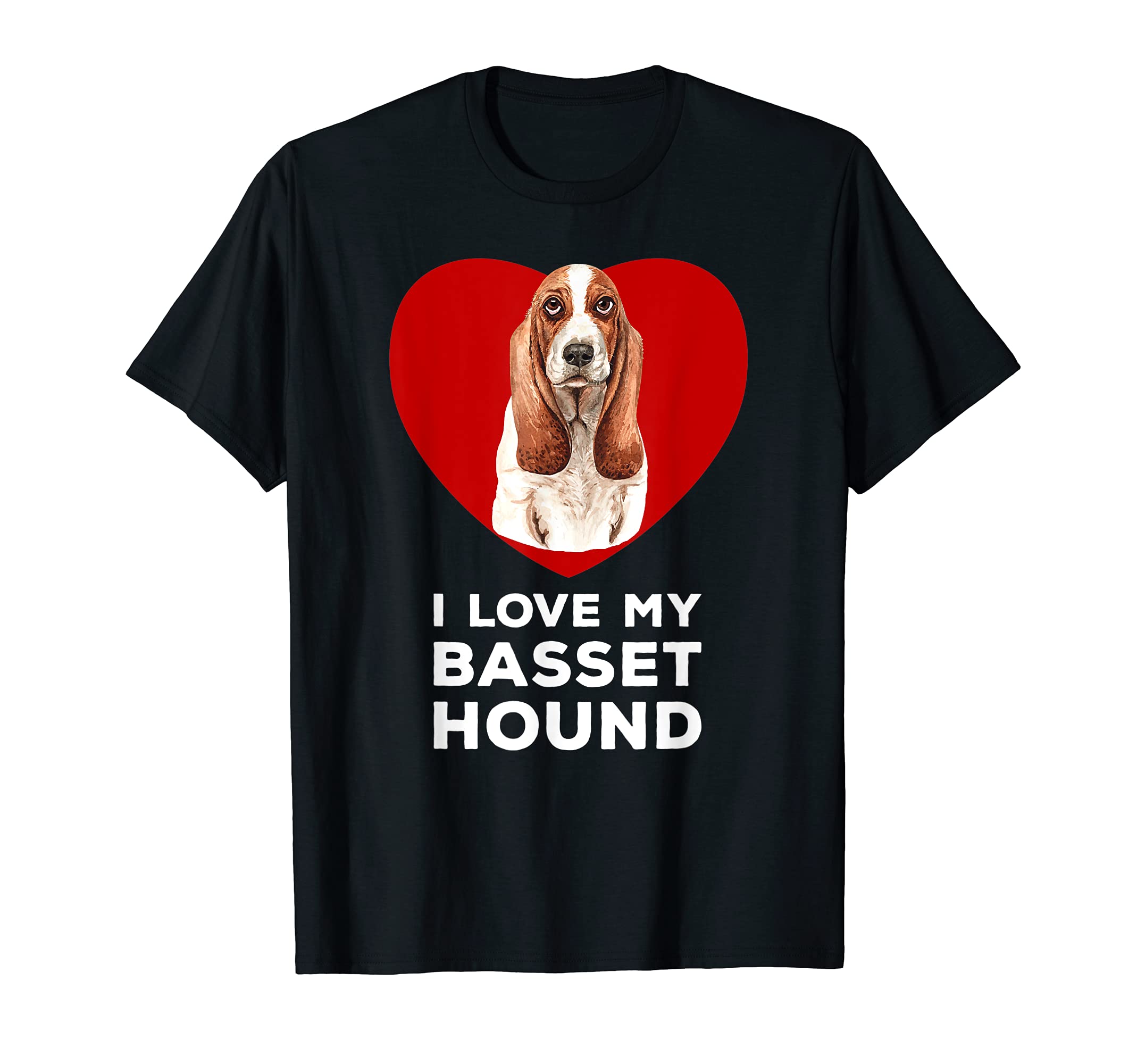 I Love My Basset Hound - Dog T-Shirt