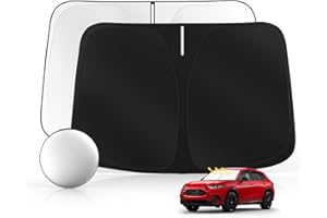 Sulagi Windshield Sun Shade for Honda HR-V 2023-2025 Foldable HRV Sunshade Custom Fit Front Window Car Interior Accessories Protector Blocks UV Rays