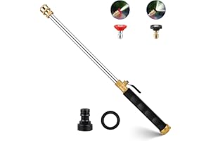 CARFKA 2025 Upgraded Jet Nozzle Power Washer for Garden Hose, 2-In-1 High Pressure Wand with 2 Different Nozzles and Quick Connectors，Hydro Nozzle High Pressure Washer Tools For Patio Car Pet Washing