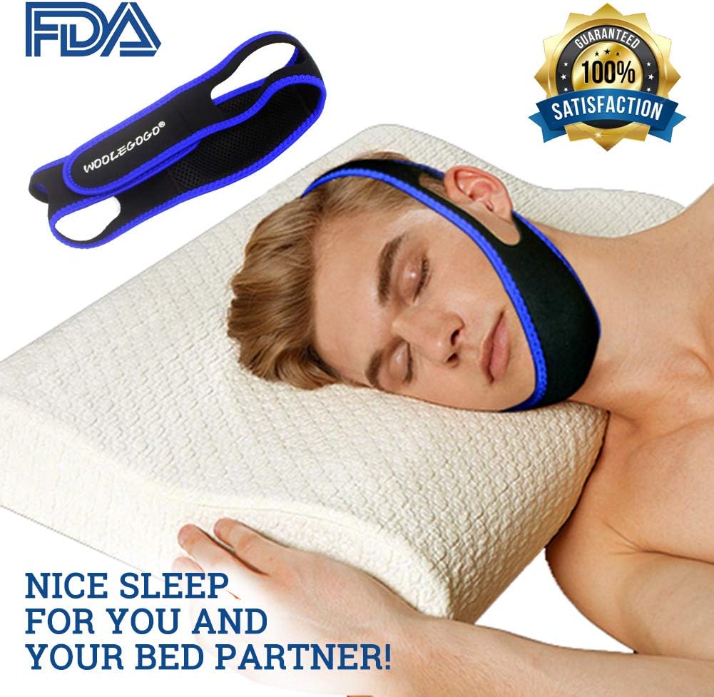 Anti snoring Chin Strap Device as Snore Stop Sleep AIDS Solution - Adjustable Snore Stopper for Women & Men