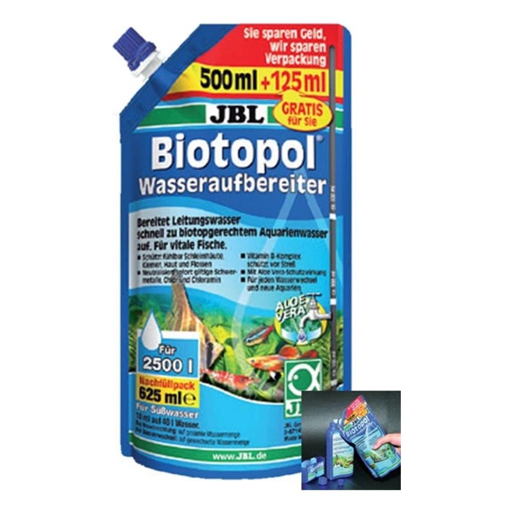 JBL Biotopol Water Treatment Refill for Fishkeeping, 500ml + 125ml
