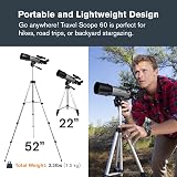 Celestron Travel Scope 70 Portable Refractor Telescope Kit with Backpack view 6