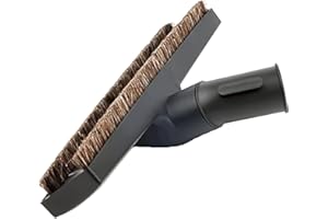 ANBOO 32mm 1 1/4 inches Vacuum Hardwood Floor Attachment Accessories Deluxe Extra Large Hardwood Brush 1-1/4inch Multi Surface Vacuum Attachments 360 Degrees Swivel Head Hard Floor Brush