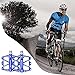 BONMIXC Flat Bike Pedals Sealed Bearing Alloy Pedals Mountain Bike Large Platform Bicycle Pedals 9/16 (Blue)
