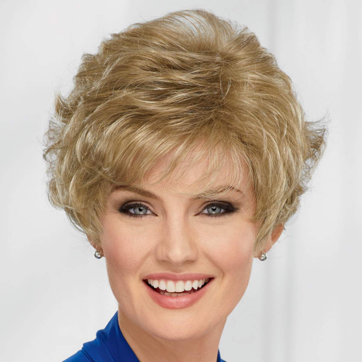 Photo 1 of Paula Young Celebrity WhisperLite Wig Short, Natural-Looking, Versatile Layered Wig That Can Be Worn Smooth, Full, Even Wildly Tousled/Multi-tonal Shades of Blonde, Silver, Brown, and Red