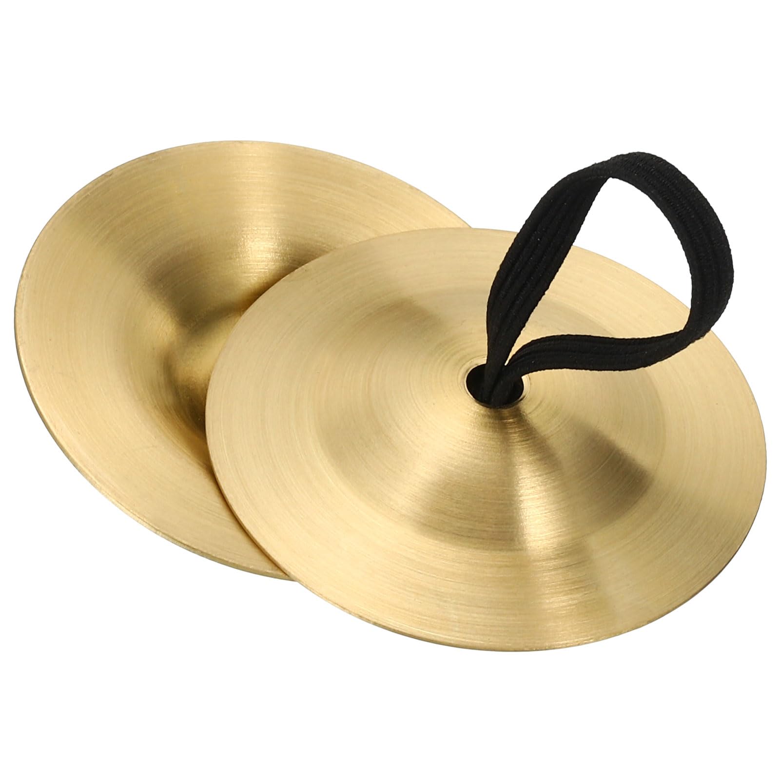 PATIKIL Finger Cymbals, 1 Pair Belly Dance Finger with Zills Brass Hand Cymbals Small Musical Instrument for Dancer Party