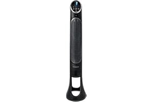 Honeywell QuietSet Whole Room Tower Fan-Black, Oscillating Tower Fan with Remote, HYF290B