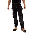 Juicy Trendz Men's Heavy Duty Work Cargo Pants – Reinforced Knees, Multi-Pocket Trousers for Construction & Mechanics