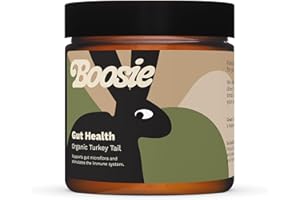 Boosie Organic Adaptogenic Powder for Dogs and Cats - Supports Gut Health and Promotes Diverse Microbiome - Turkey Tail Mushr