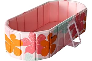 COBOPANDA Portable Bathtub for Adult 59" Large Collapsible Cold Plunge Bathtub Foldable No Installation Ice Bath Tub for Shower Stall, Bathroom Hot SPA Soaking Standing Tub