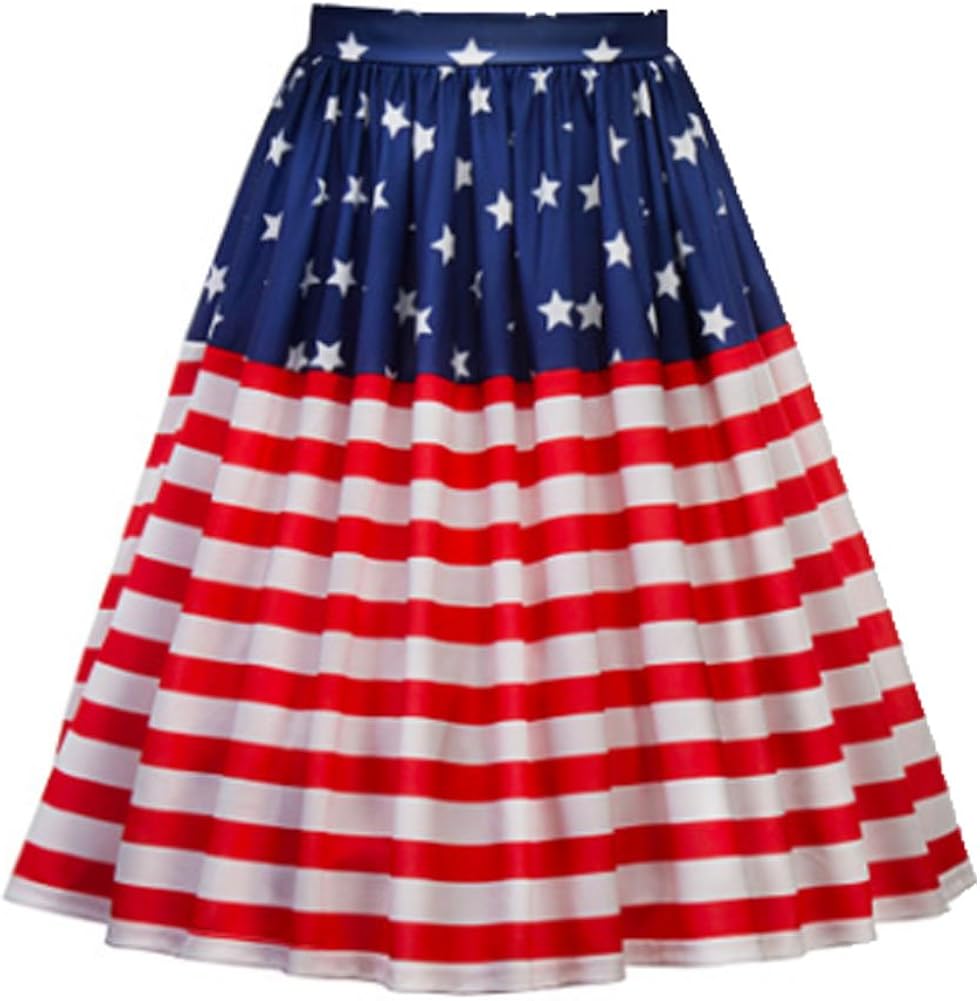 knee length swing skirt