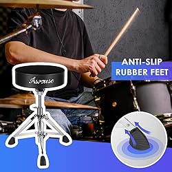 Asmuse Drum Throne Drum Stool, Adjustable Height