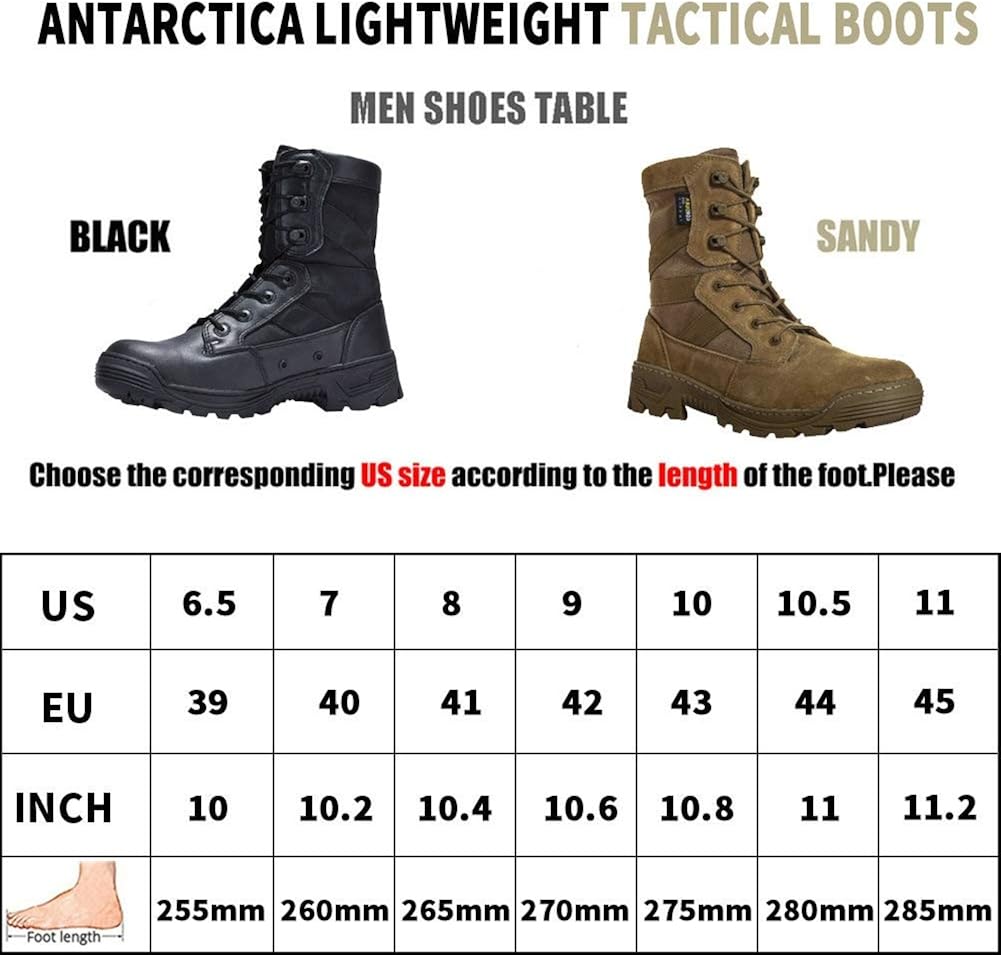 ANTARCTICA Tactical Military Men's Desert Combat Army Combat Boots Shoes Uniform Working Climbing: Shoes