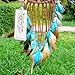 Ricdecor Indian Dream catcher Wind Chimes Feather Pendant wall hanging home decoration (Turquoise)
