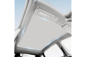 TSELLER Tesla Model Y Sunshade Roof – Foldable Glass Roof Shade with Nano Ice-Crystal Coatings, UV Protection, No Sag/Gaps, Heat Insulation for Tesla Model Y 2020-2024, Not Suitable for 2025 Tesla Juniper