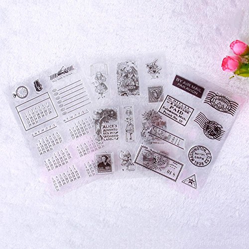 Niome Beautiful Badge Picture Transparent Rubber Stamp Seal DIY Album Craft Scrapbooking Decoration