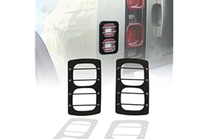 HIRUFAIT Tail Light Guard Cover for Land Rover Defender 90 110 130 2020-2023, Metal Protective Mesh Cover for Rear Side Marker Lights, Pair