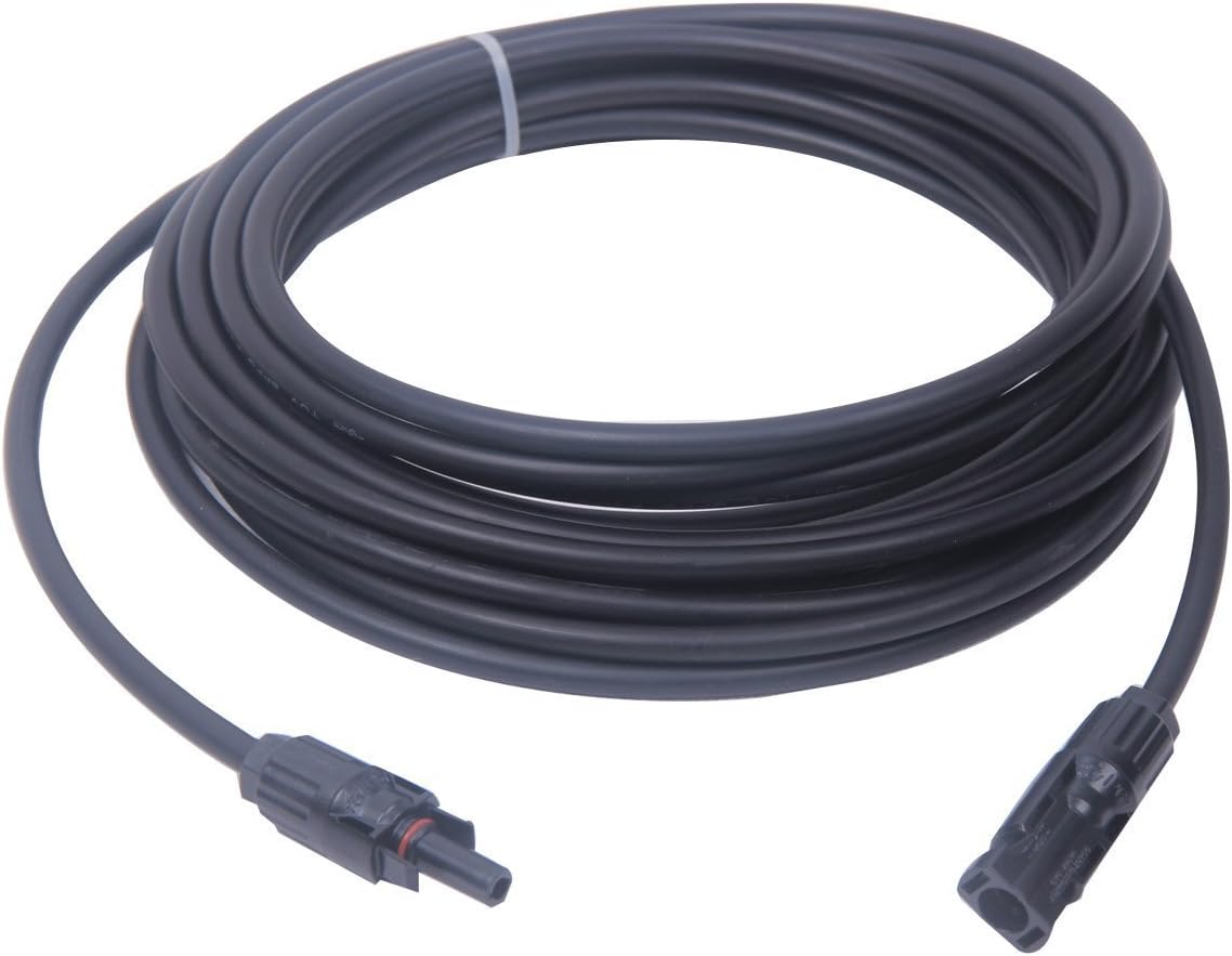 80' #10 solar cable type PV with male and female MC-4 connectors by CHANNEL ISLANDS ELECTRIC
