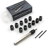 Spot Weld Cutter, 3/8 Inch HSS Spot Weld Drill Bit, 14-Pack | Punch Remover, Panel Separator,Sheet Metal Hole Cutter, Auto Body Work Tool, For Power Drill Spot Welding