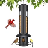 Kingsyard Squirrel Proof Hanging Bird Feeder for Outdoors | Weight-Activated, 3.8 lbs Large Capacity, Chew-Resistant Metal, Weather-Resistant, Easy to Clean, Small Bird Friendly