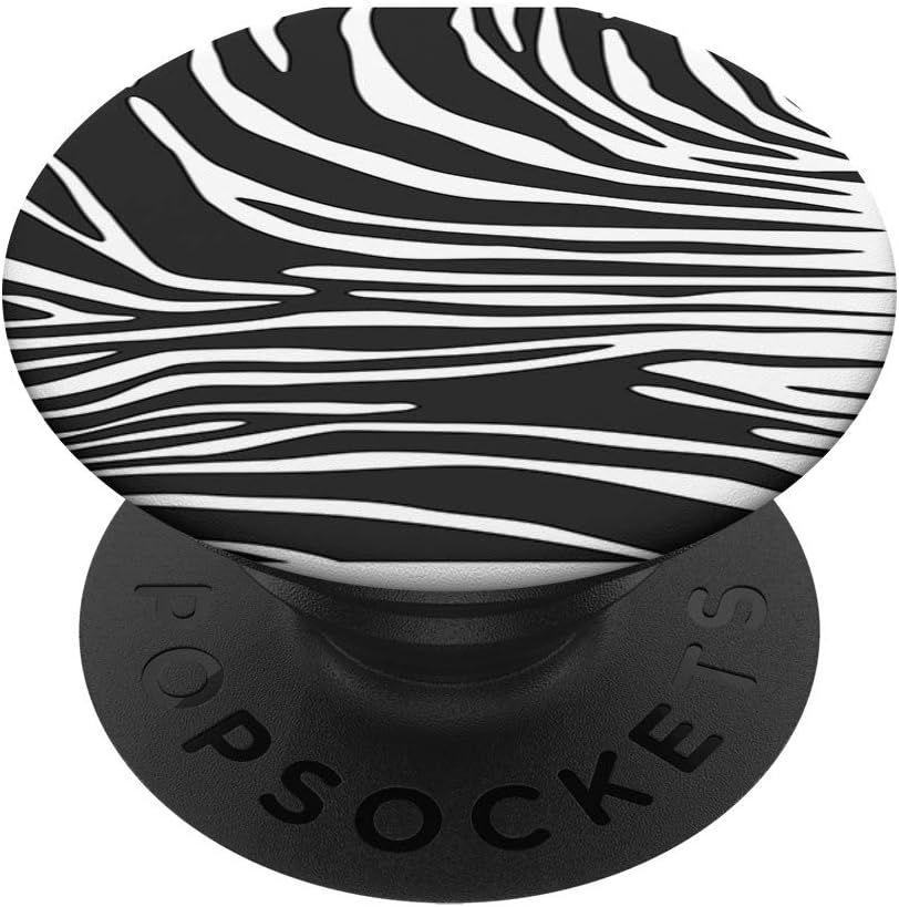 Amazon.com: Black and White Popsocket, Zebra Print Popsocket PopSockets ...