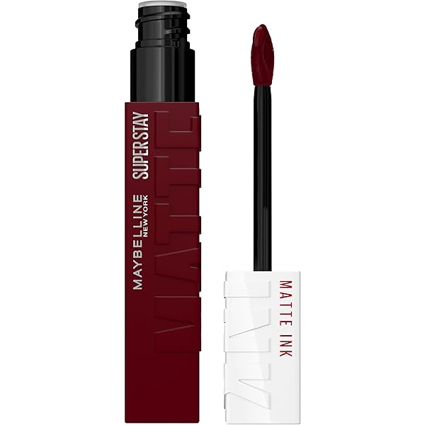 MAYBELLINE SUPER STAY MATTE INK LIQUID LIPSTICK MAKEUP, LONG LASTING HIGH IMPACT COLOR, UP TO 16H WEAR, COMPOSER, CHERRY BROWN, 1 COUNT, PACKAGING MAY VARY