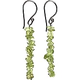 Natural Lightweight Crystal Dangle Earrings Handmade Gemstone Jewelry Hypoallergenic Non-Tranish Dangling Earrings For Women