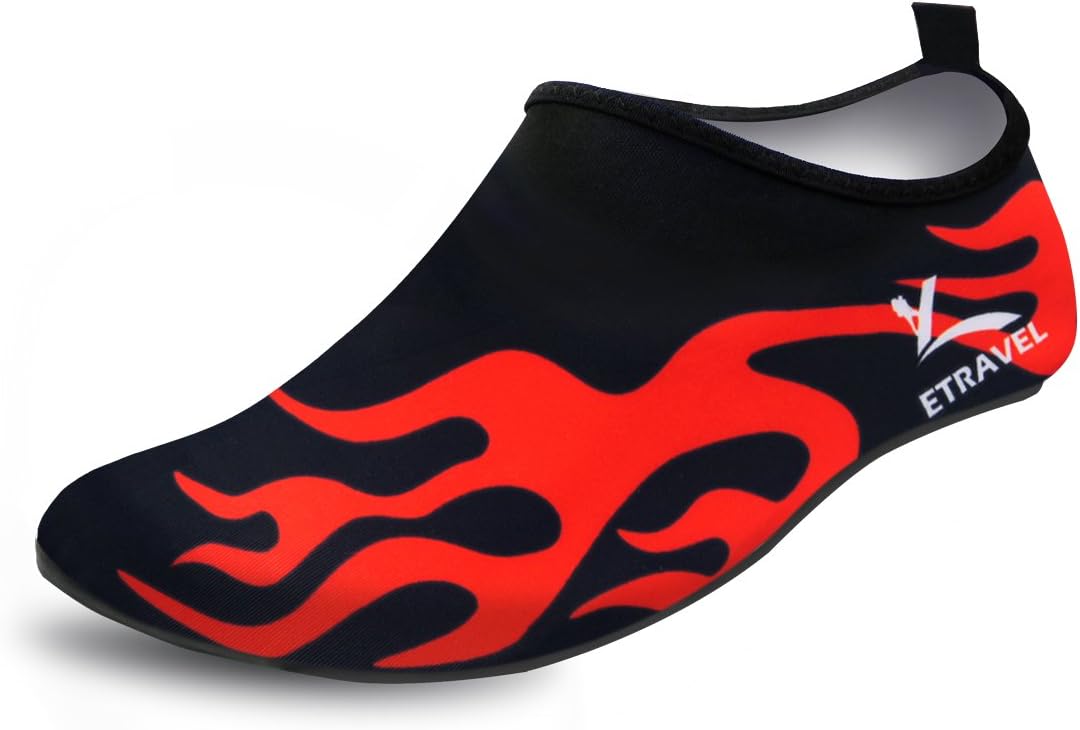 Slip-on Water Shoes, Anti-Slip Athletic Aqua Socks, for Outdoor Pool Beach Swim Exercise Workout