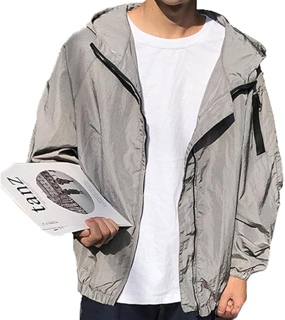 Amazon Xinxikeji ジャケット メンズ トップス メンズ コートメンズ ジャンパー 韓流グッズ ライトアウター アウトドア カジュアル スタジャン 春 秋 スリム 長袖 無地 ポケット付き ブルゾン M Xxl コート ジャケット 通販