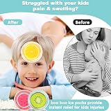 Hilph Kids Ice Pack 3 Pcs Reusable Gel Cold Compress Toddler Small 4.5" view 3