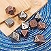 Jovitec 14 Pieces Metal Solid Zinc Alloy Game D&D Dices Set Durable Polyhedral Dice with Printed Numbers and Velvet Storage Bags for Game, Dungeons and Dragons, RPG, Math Teaching (A)