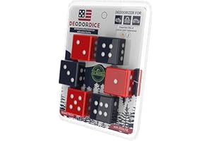 ARCHETYPE BRANDS DeodorDice – Shoe Deodorizer – All Natural, Non Toxic Deodorizers, Sneaker Odor Eliminator Balls – Car Air Freshener With Zeolite For Shoes, Gym Bag, Locker, And Car – 6 Pack