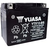 Yuasa YUAM3RH2S YTX12-BS Battery, Multi-Colored
