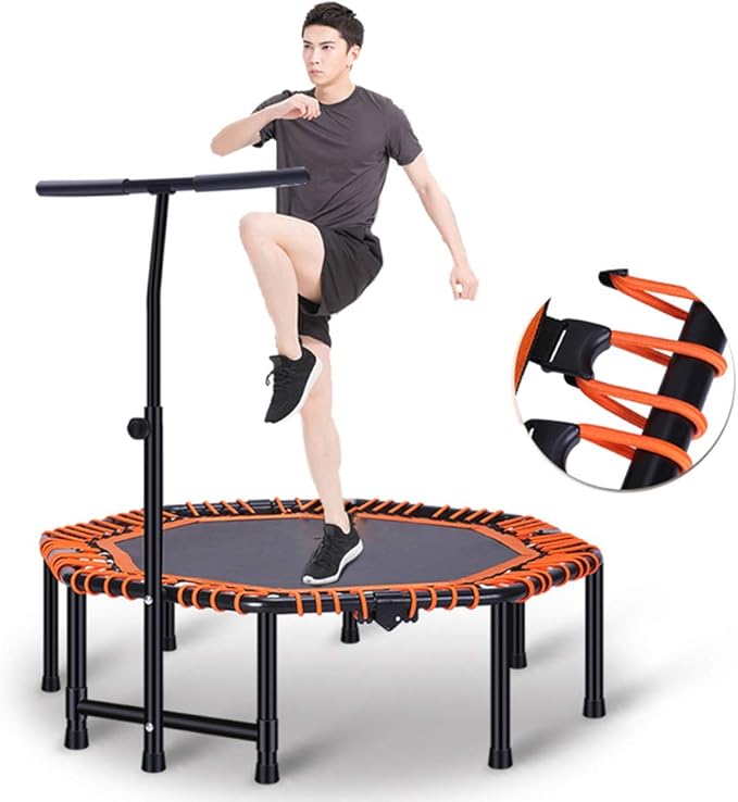 48 Inch Quadruple Folding Trampolines, Adults Kids Octagonal Trampoline