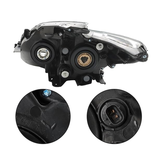 WFLNHB HEADLIGHT ASSEMBLY REPLACEMENT FOR PRIUS 2012-2015 BLACK HEADLIGHTS DRIVER AND PASSENGER SIDE 81130-47520 81170-47520