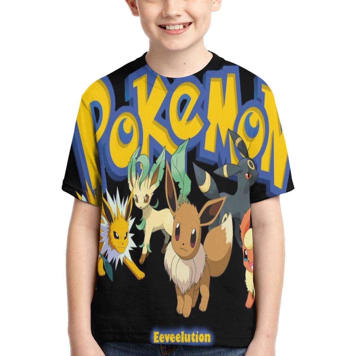 Online Shopping And Fashion Store Ffrogont45 I Evee Evolution Boys Print T Shirt Teens Casual Short Sleeve Clothing Welcome To Order Www Isainatoparrucchieri It