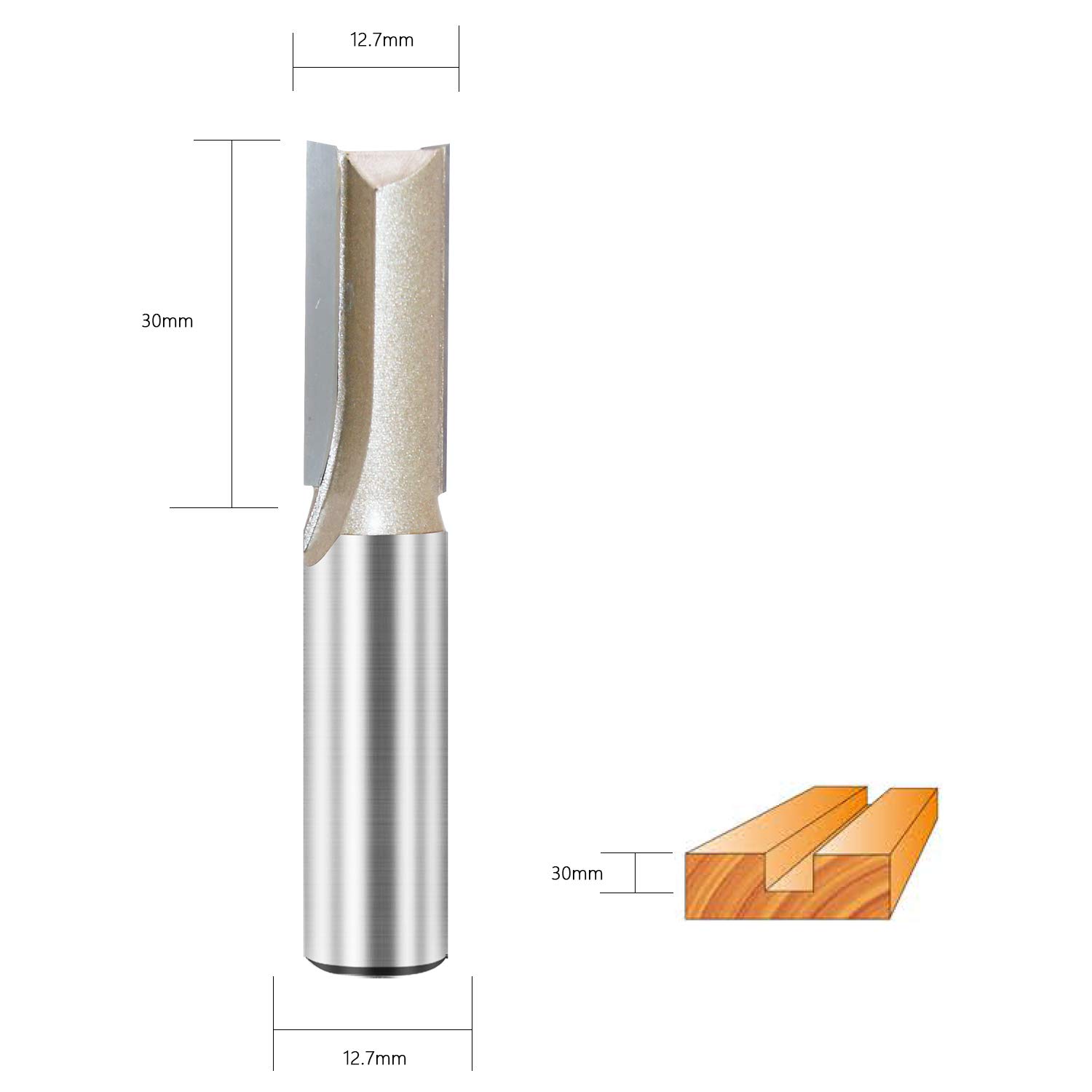 Whiteside Round Nose Router Bit - 3/16" Radius, 3/8" Cutting Diameter, 1/2" Cutting Length