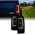 AKKON - For 2015-2022 Chevy Colorado/GMC Canyon Full LED Daytime Running Lamp Bar Tail Lights Black Housing Smoked Lens Full Set
