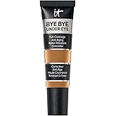 IT Cosmetics Bye Bye Under Eye Concealer - Water-Resistant, 24H Full Coverage Brightening Concealer For Dark Circles, Fine Lines, Redness & Discoloration, Anti-Aging Color Correcting Cream - 0.4 fl oz
