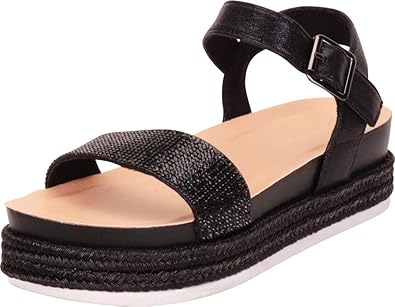 glitter flatform sandals
