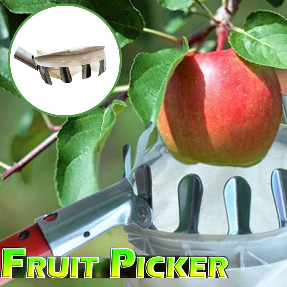 Fruit Picking Tools,stainless steel Fruit Picker Head Basket