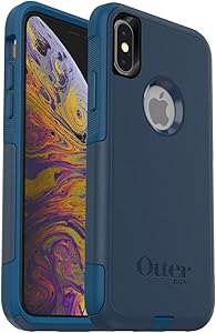 OtterBox COMMUTER SERIES Case for iPhone Xs & iPhone X - Retail Packaging - BESPOKE WAY (BLAZER BLUE/STORMY SEAS BLUE)