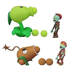 JHESAO 4 PCS Plants PVZ Toys Action Figures Zombies