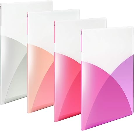 Amazon Co Jp プラス クリアファイル 縦 10ポケット Pasty フルーツジェラート 4色組 文房具 オフィス用品