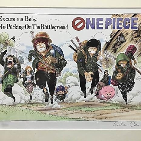 Amazon One Piece 複製原画 尾田栄一郎 直筆 サイン アニメ 萌えグッズ 通販