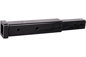 GEN-Y Hitch Tow Hitch Extender for 2" Receiver, 10,000 LB Towing Capacity, 500 LB Tongue Weight, 14" x 2" Size, Black