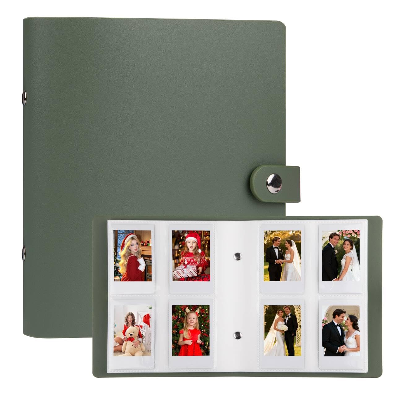 320 Pockets Photo Album for Fujifilm Instax Mini Camera, 2x3 Photo Album for Polaroid 2x3 inch Pictures, Picture Book for Fujifilm Instax Mini 12 11 9 40 99 90 Evo LiPlay Instant Camera, Green