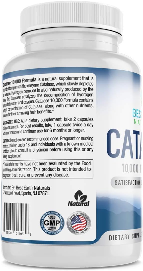 Catalase 10,000 Formula 3 Bottle Set Natural Catalase Enzyme Enhancer