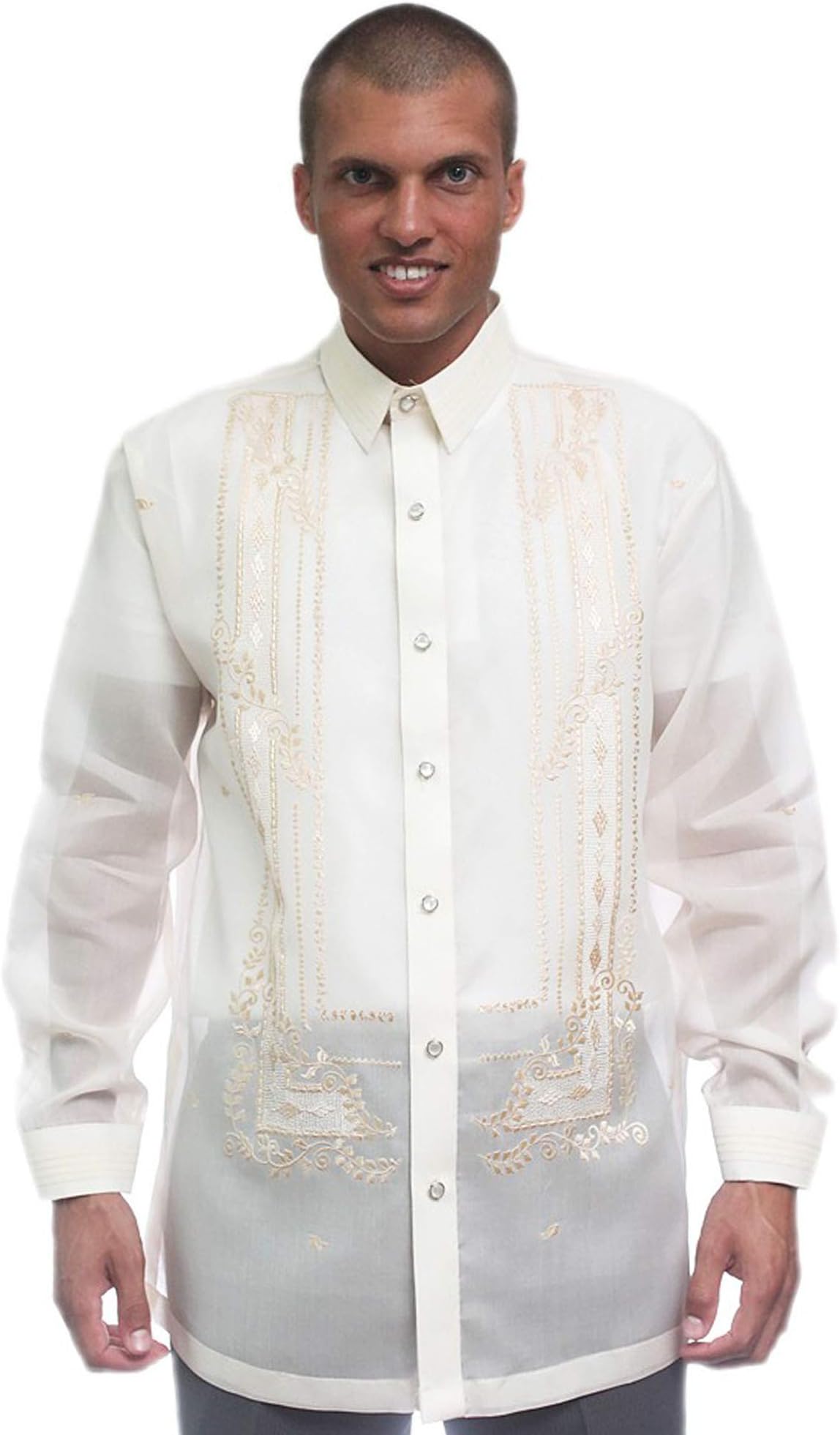 BW Filipino Jusi Full-Open Barong Tagalog 001