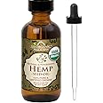 US Organic Hemp Seed Oil, Certified Organic, Pure & Natural, Cold Pressed Virgin, Unrefined, Amber Glass Bottle with Glass Eye Dropper for Easy Application (2 oz (56 ml))